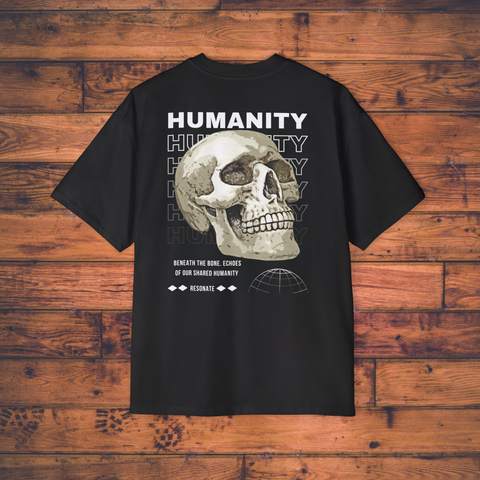 - Humanity (Black) Drop-Shoulder T-Shirt -